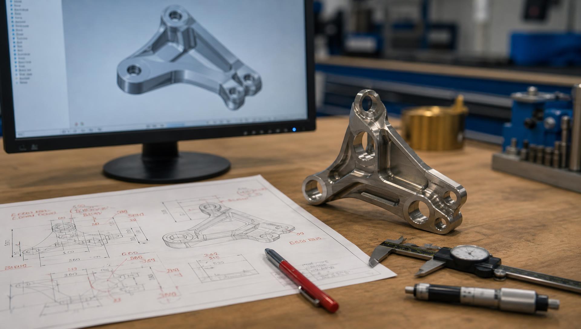 Design for Manufacturability (DFM) for Aerospace CNC Parts: How to Reduce Cost and Lead Time Before You Cut Metal — precision CNC machining article by Olympus Machining, Hanover PA